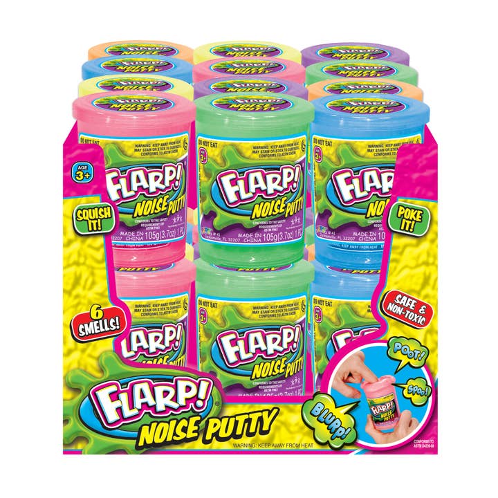 Flarp! Noise Putty, 24ct for wholesale by Grandpa Joe's Candy Shop