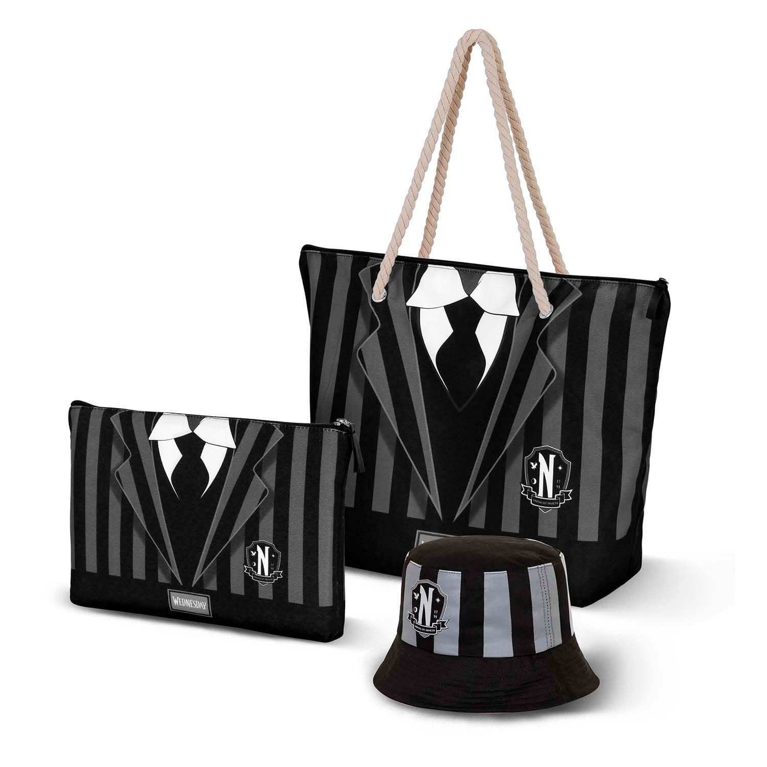 KARACTERMANIA – wholesale Strandväska – Wednesday Uniform-Soleil strandväska5