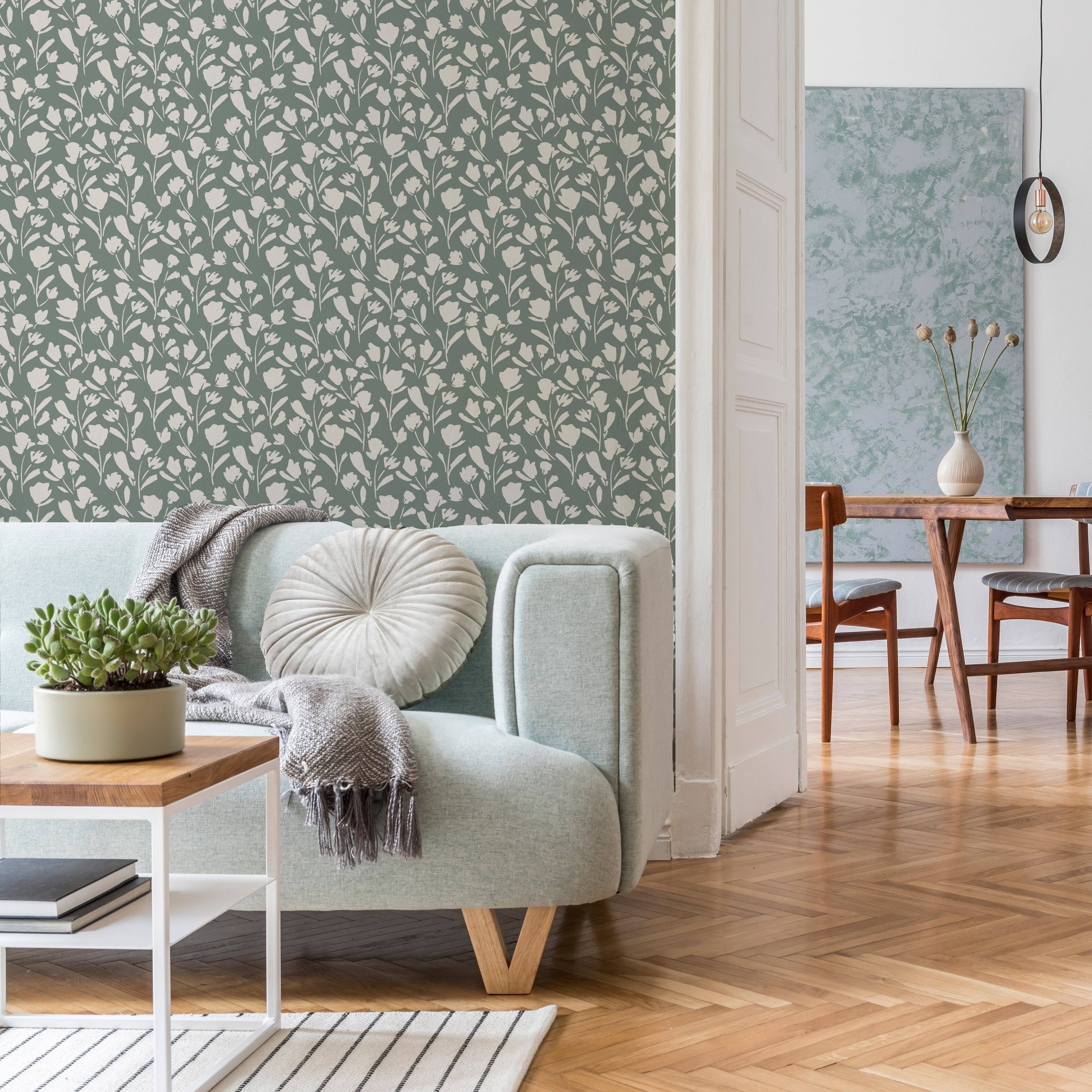 Everett Park - Wholesale Wallpaper - Calla Lily Floral Wallpaper2