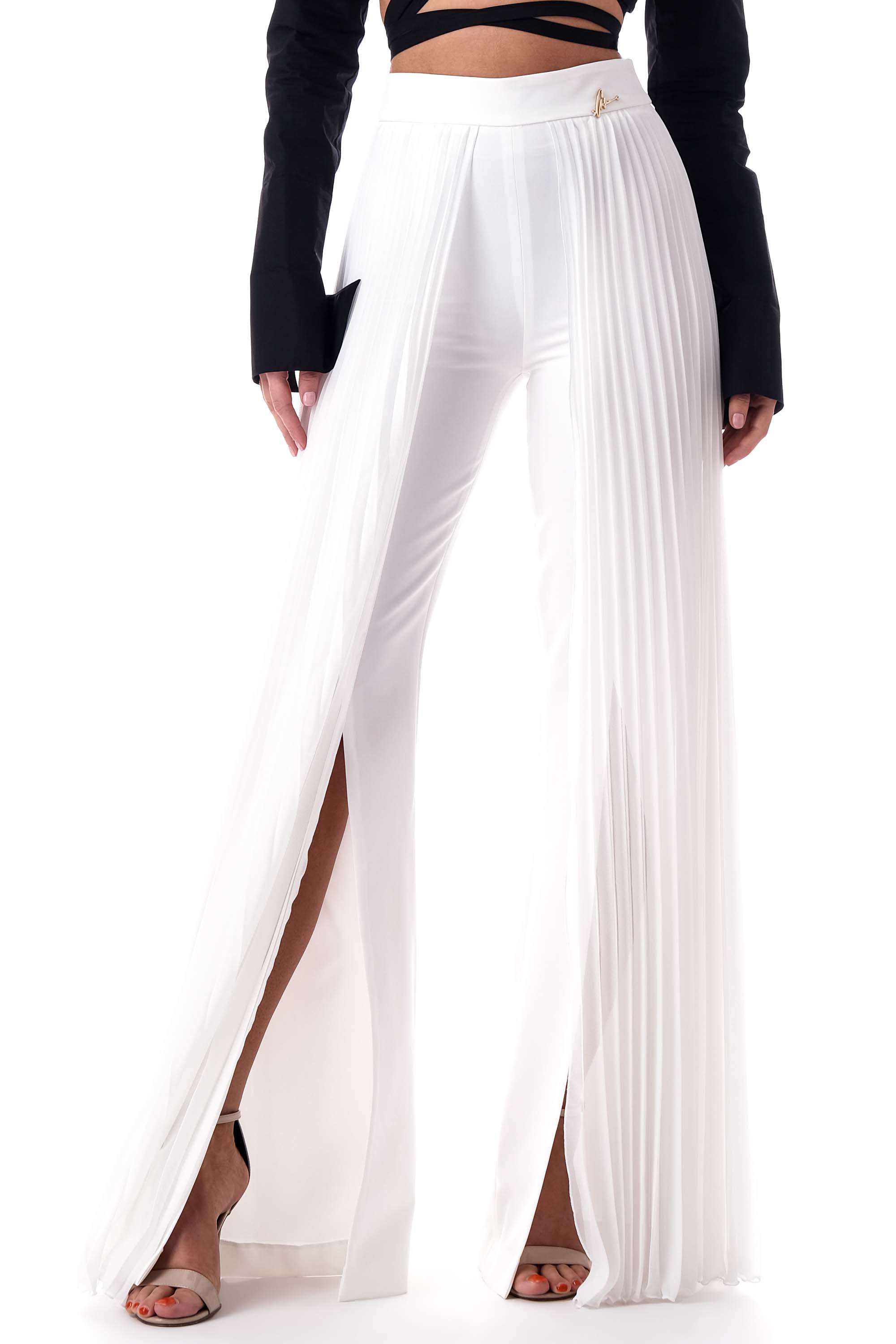 ANTONIA NAE LONDON - Vente Pantalon – femme - Pantalon avec mousseline plissée sur les côtés11