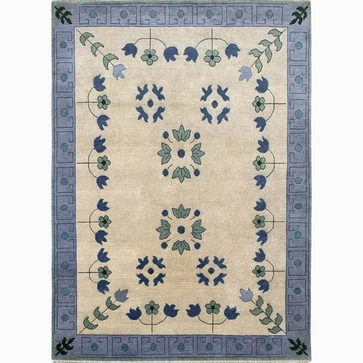 Jennifer Hand Knotted Oushak Rug for wholesale by Thread To Form