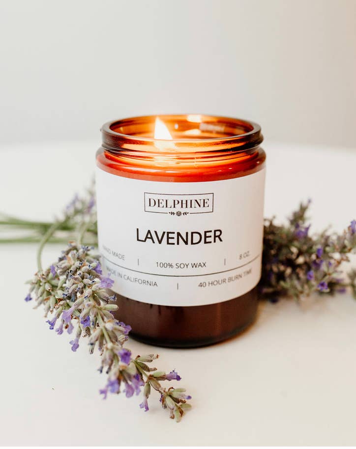 Delphine - Wholesale Jar/Filled Candle - Lavender Candle