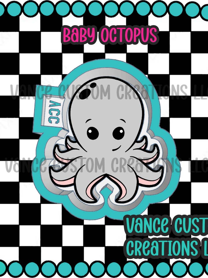 Octopus Freshie Mold for wholesale by Vance Custom Creations