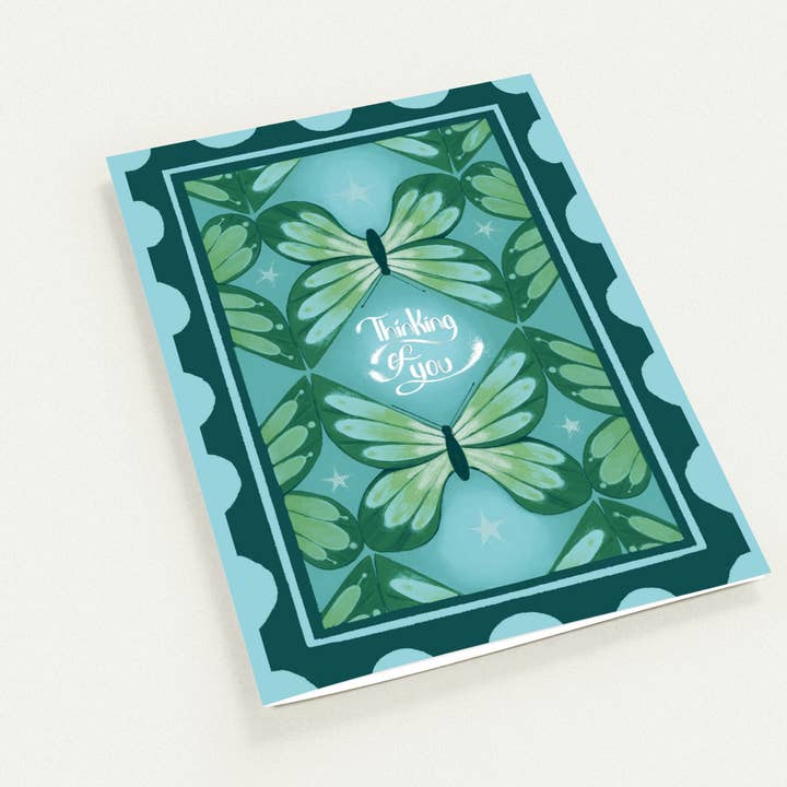 Thinking of You Greeting Card for wholesale by Blackstar art