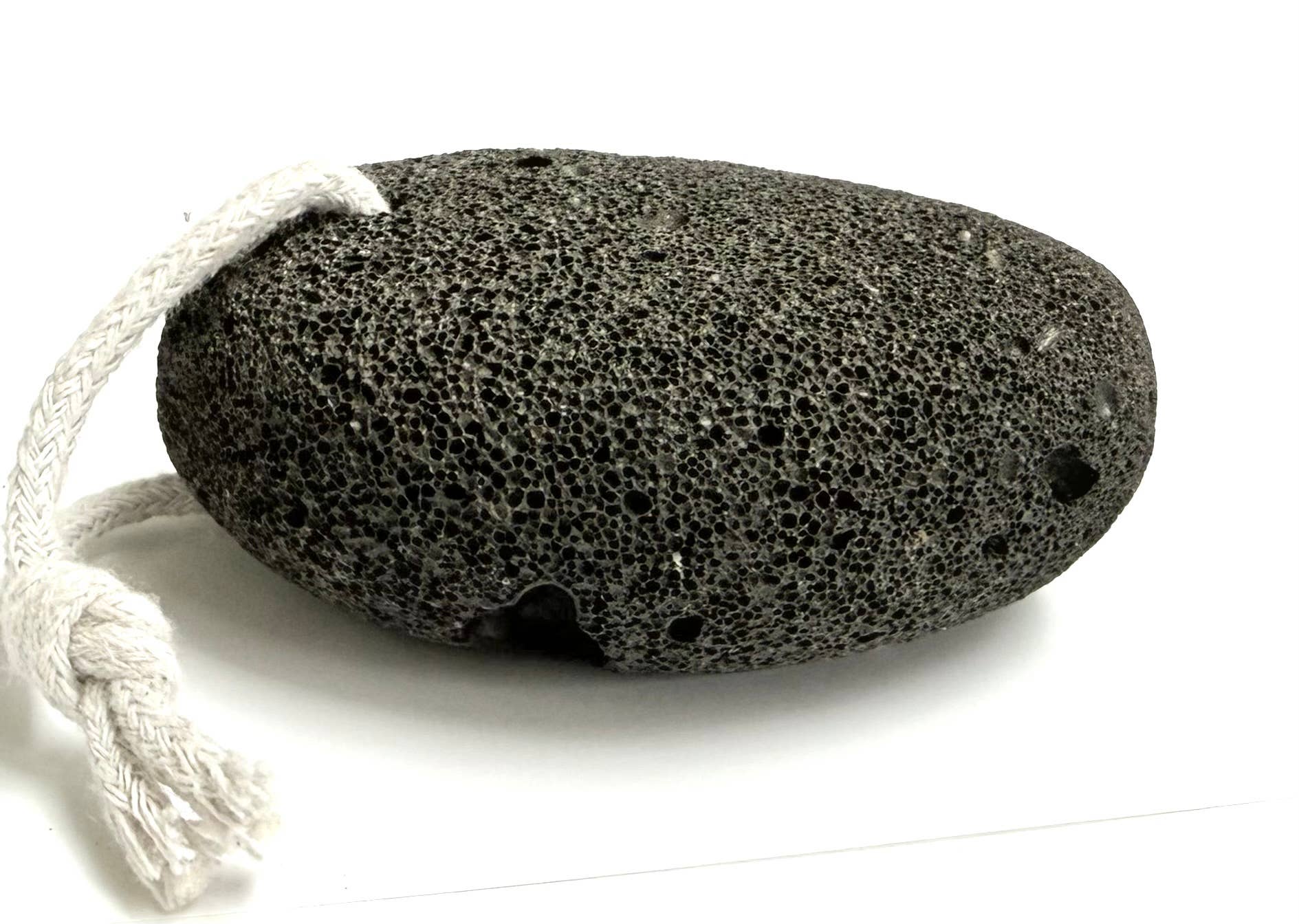 GreenWave - Wholesale Pumice/Exfoliating Stone - Natural Lava Pumice Stone with Cotton Hanging String Black1