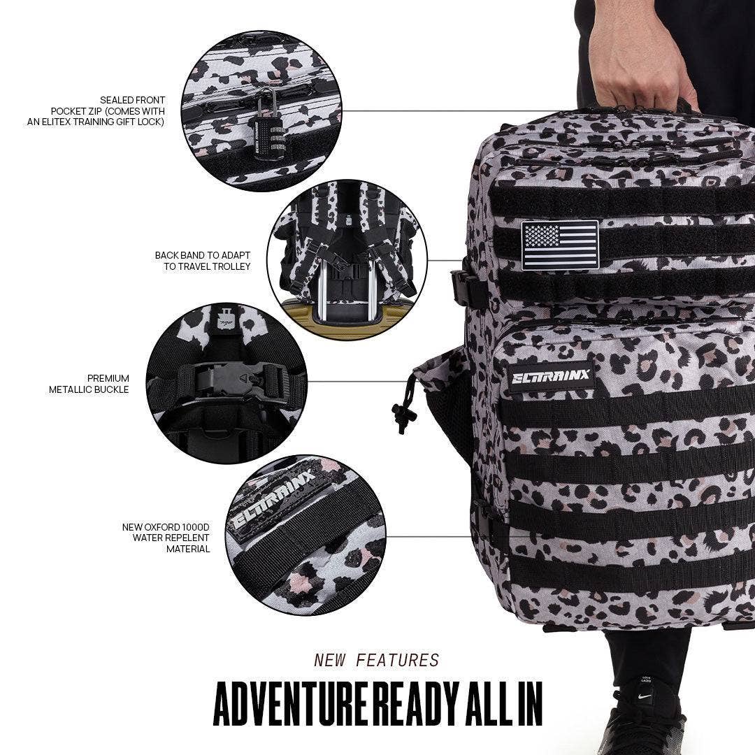 Elitex Training – Engroshandel Rygsæk - Unisex – Taktisk Rygsæk V1 45L All In Leopard1