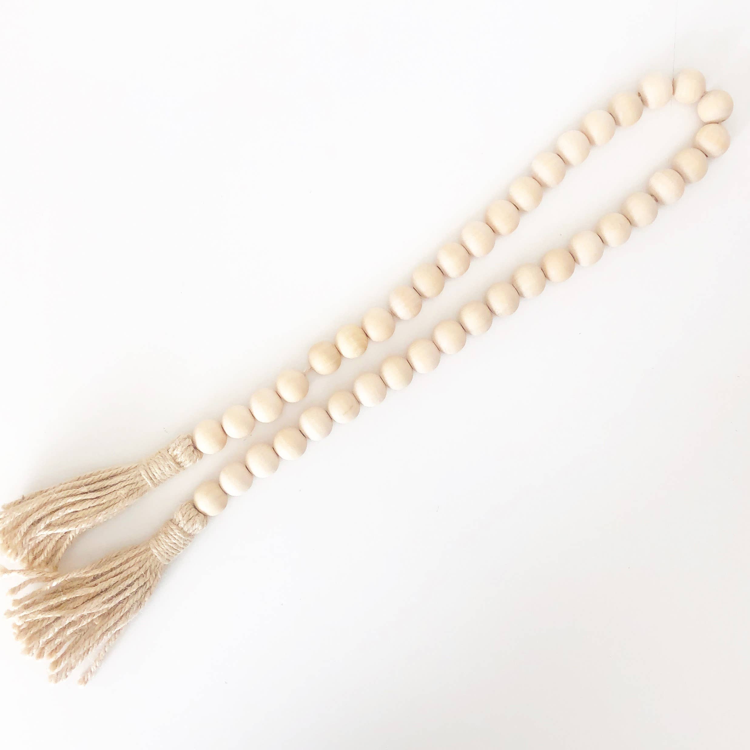 Foundations Decor - Vente Fanion/guirlande - Guirlandes de perles en bois - couleurs et formes classiques4