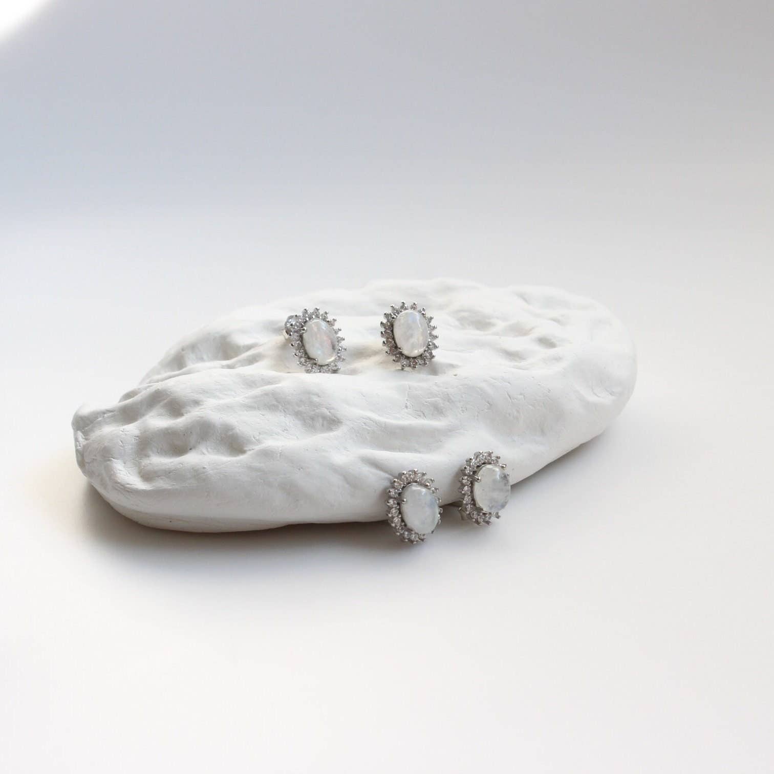 iBijoux - Wholesale Jewelry Set - Natural Moonstone Necklace Earrings Set (2S01)4