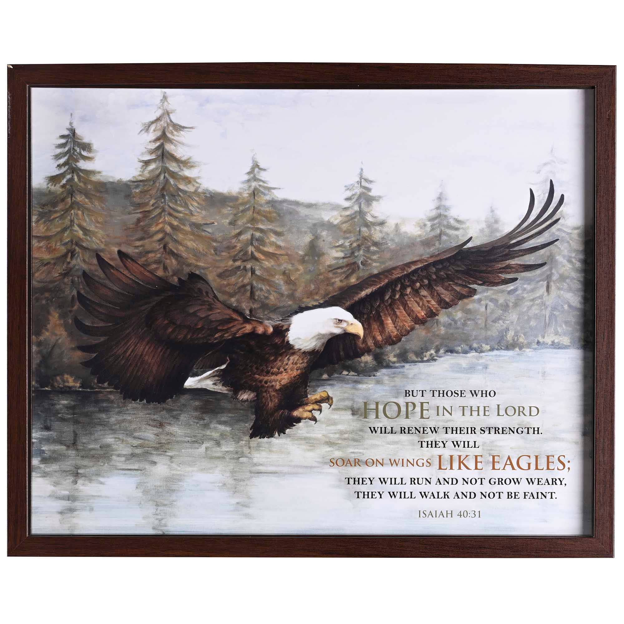 Magnolia – wholesale Wall Accent – Framed Wall Art Eagle In Flight Isaiah401