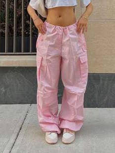 with pockets baggy low waist drawstring joggers for wholesale by Queen Fashion