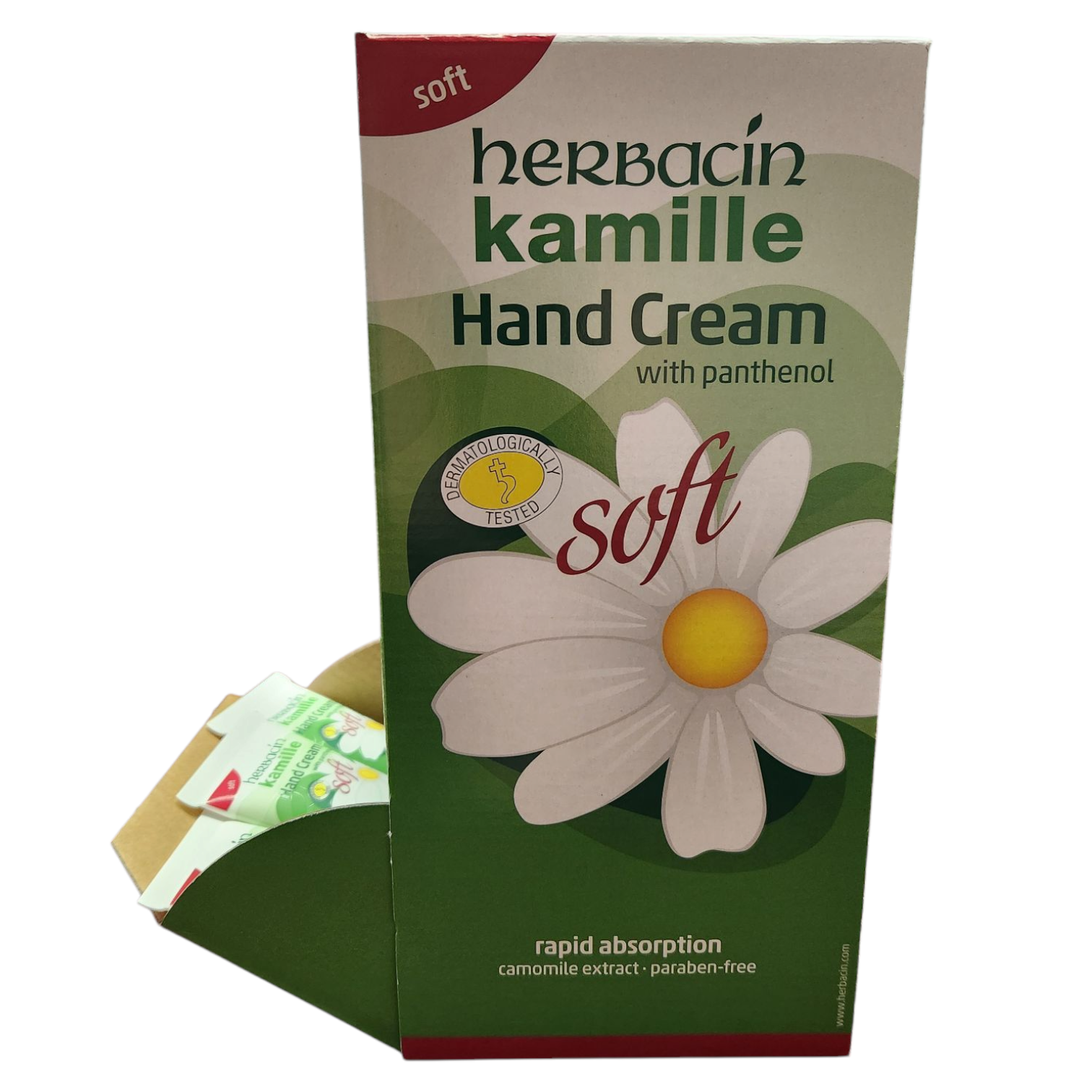 Herbacin - Vendita all'ingrosso Crema/lozione mani - Crema Mani Morbida 1 fl. oz. - Espositore da banco con 40 pz1