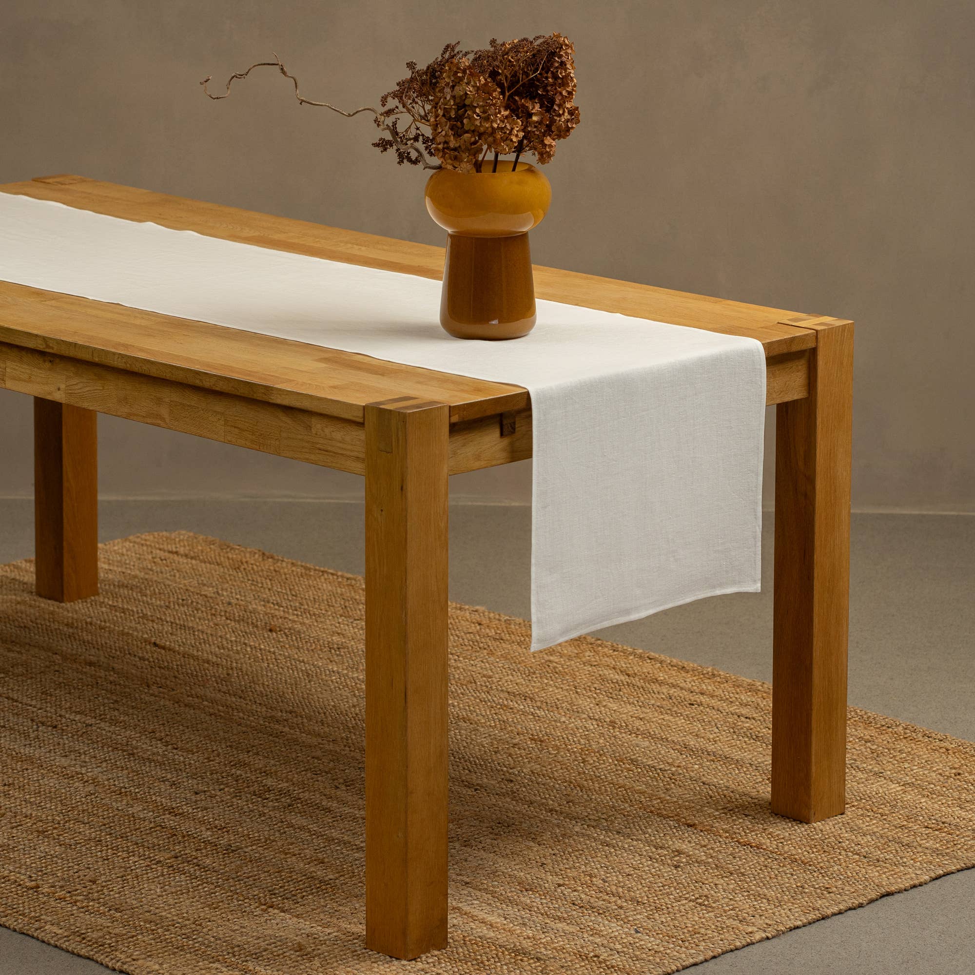 menique - Vente Chemins de table - Chemin de table en lin lavé naturel d'Europe7