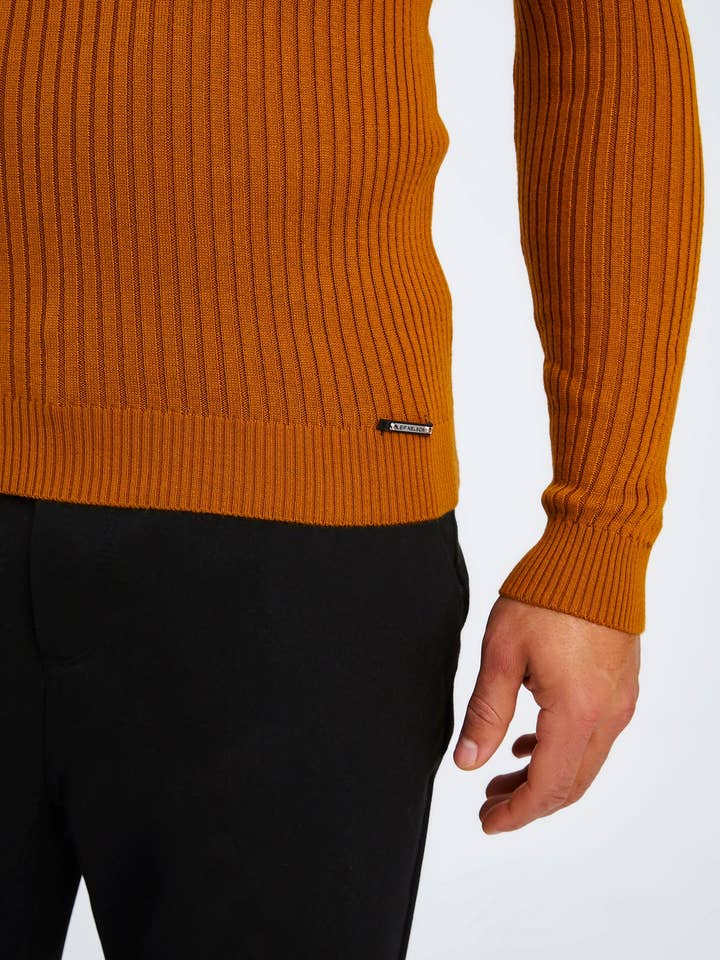 Leif Nelson GmbH - Wholesale Knit Sweater - Men's - Men's Fine Knit Turtleneck Sweater LN-167031