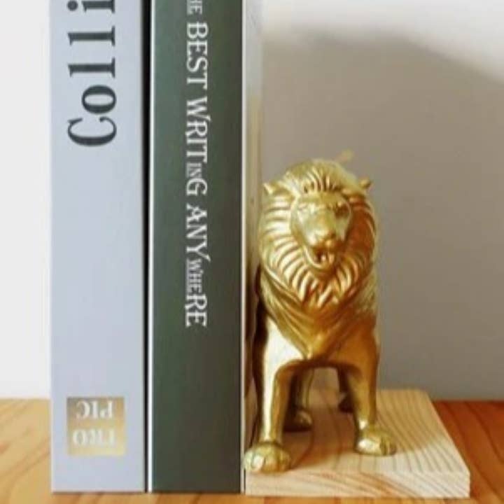 【Otani Kisaku Shouten】Sujetalibros de León / Tope de Hierro para venta al por mayor de REALJAPANPROJECT