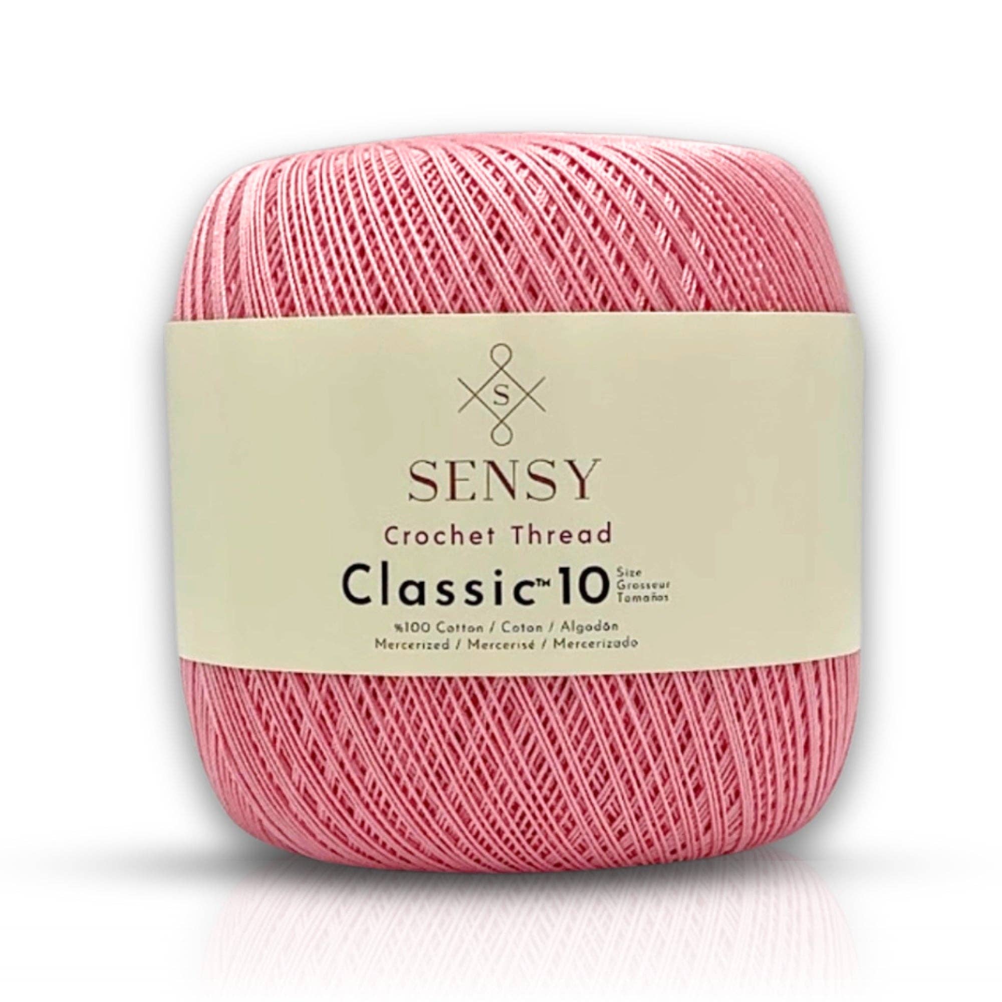 Sensy - Wholesale Yarn - Sensy Crochet Thread Classic Size 10, 100% Mercerized Giza Cotton, 617 Yards, Gauge 0 Lace2