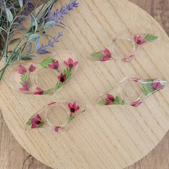 Botanically Bookish - Wholesale Bookmark - Floral Book Page Holder, Flower Thumb Page Spreader