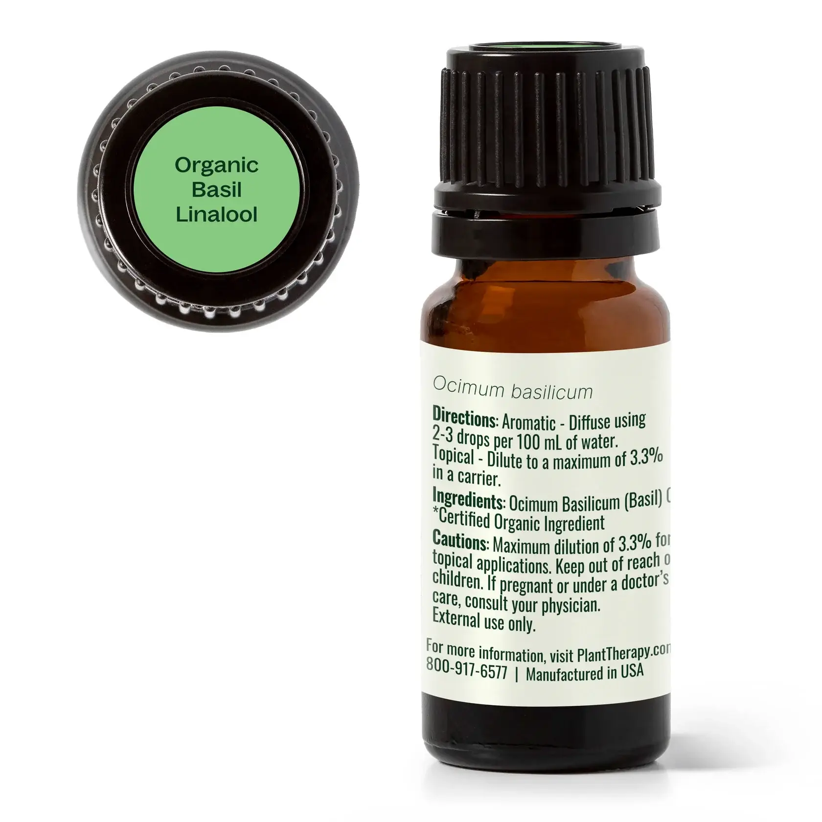Plant Therapy - Wholesale Essential Oil - Organic Basil Linalool Essential Oil 10 mL5