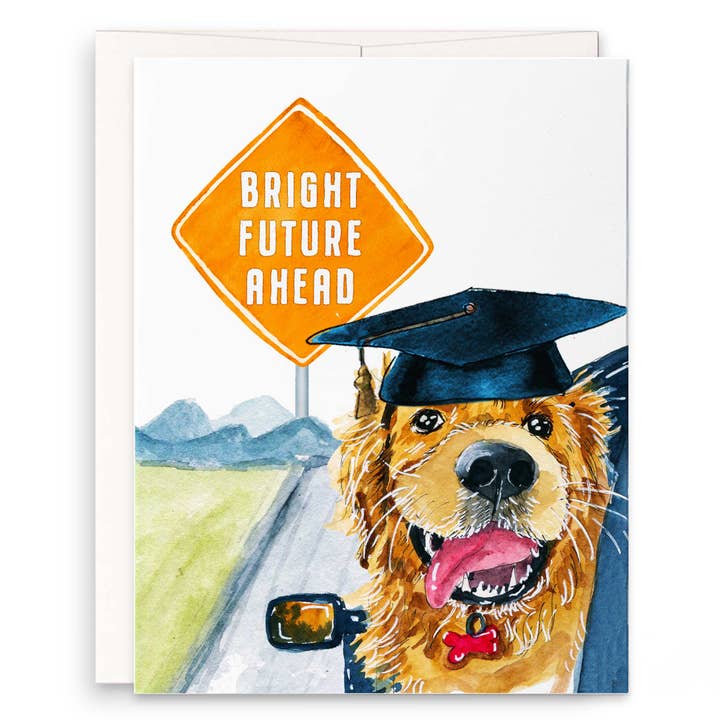 Bright Future Ahead - Sjovt gradueringskort for engroshandel hos Liyana Studio