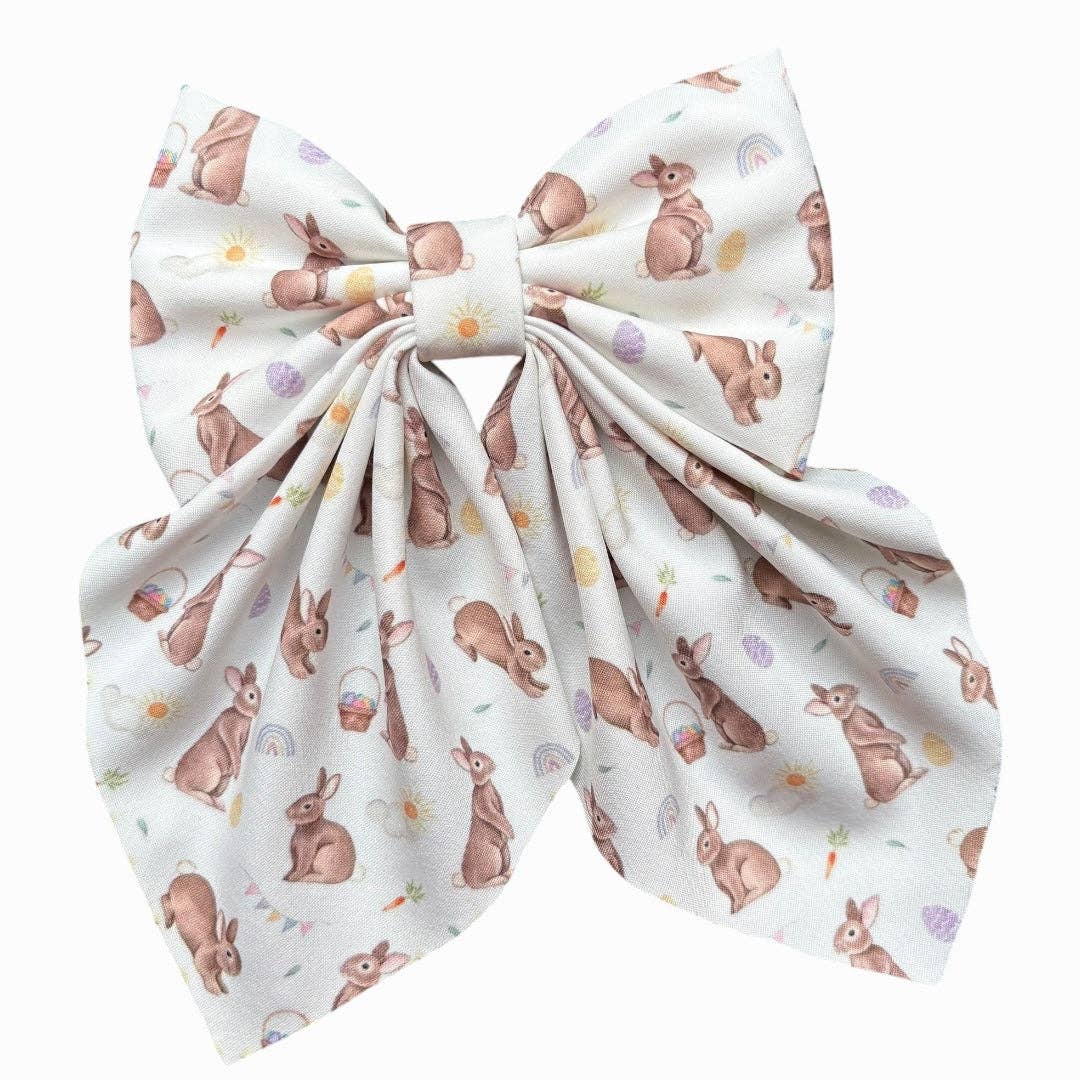 Kids Charm Online - Wholesale Hair Bow - Kids - Easter printed coquette hairbows with alligator clip.(4PCS/$10.00) BW-2025-13