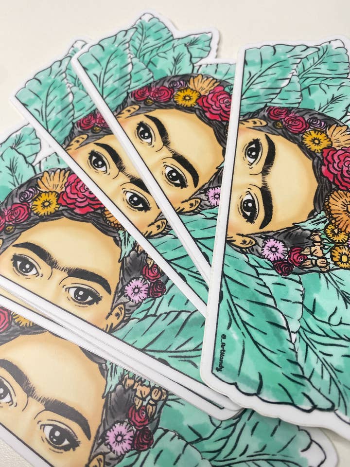 Frida Kahlo Peeker Sticker for wholesale by ArtKandy
