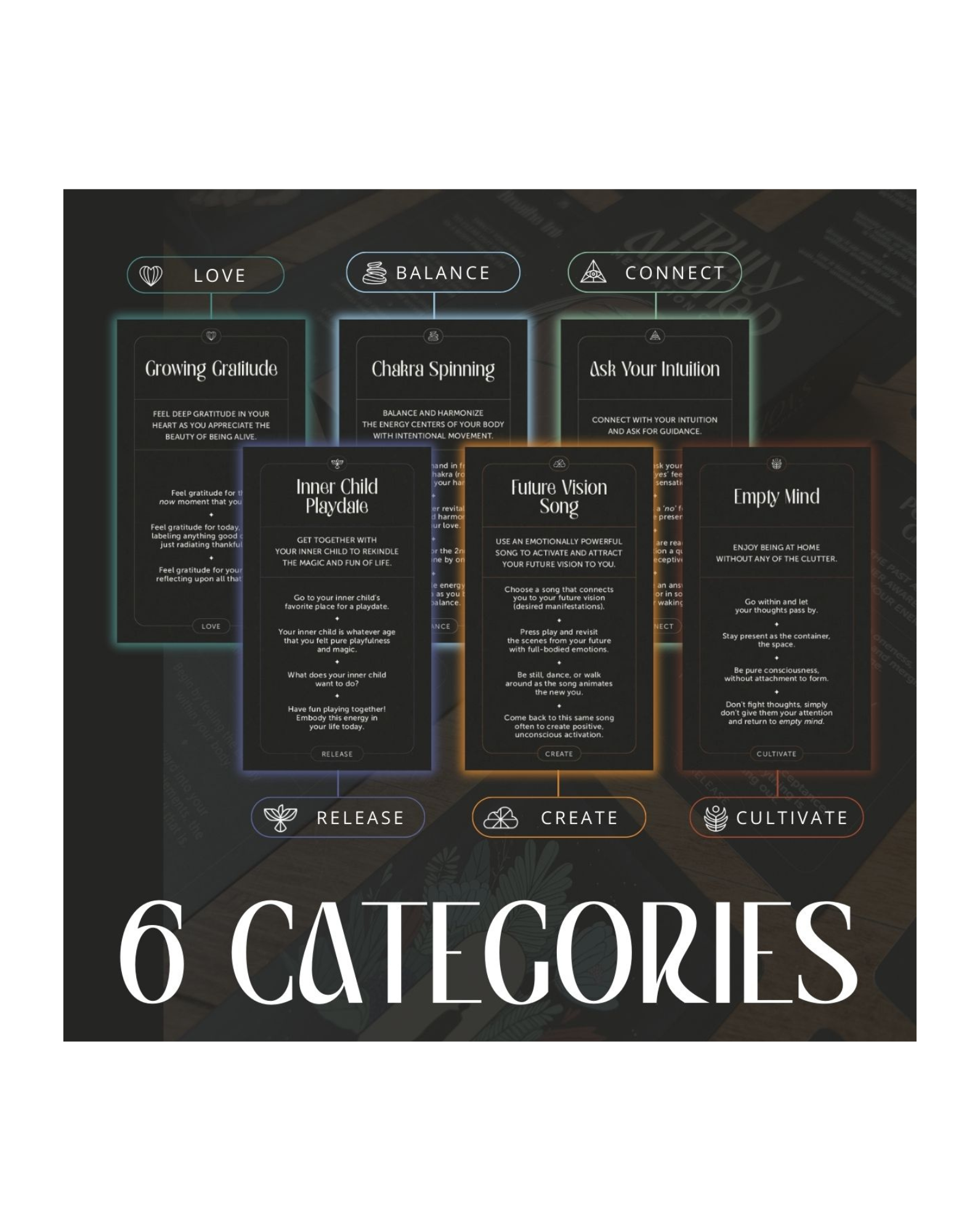 PresentCard™ - Wholesale Tarot Cards - Truly Aligned Meditation Cards | 60 Meditations4