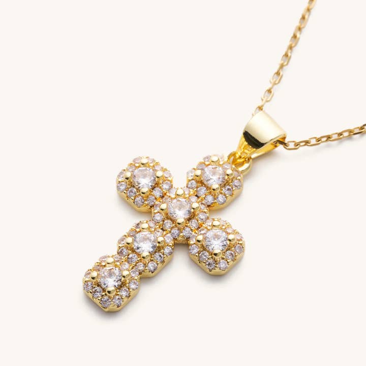 Nikki Smith Designs - Wholesale Pendant/Charm Necklace - Diamond Cross Adjustable Necklace