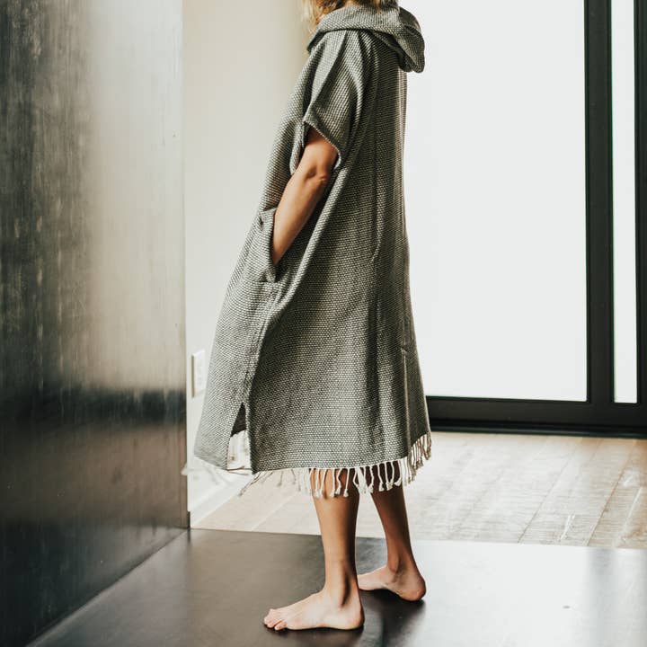 Handwoven Towel Poncho for wholesale by Collective Humanity
