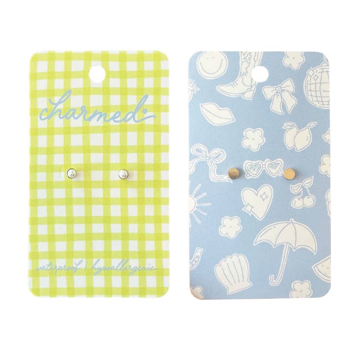 Shop Charmed Co - Wholesale Stud/Post Earrings - Pearls | Hypoallergenic & Screw-back1