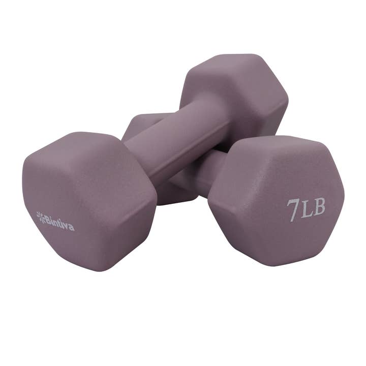 Bintiva - Wholesale Fitness Equipment - Neoprene Hexagon shaped dumbbells - Earth Tones