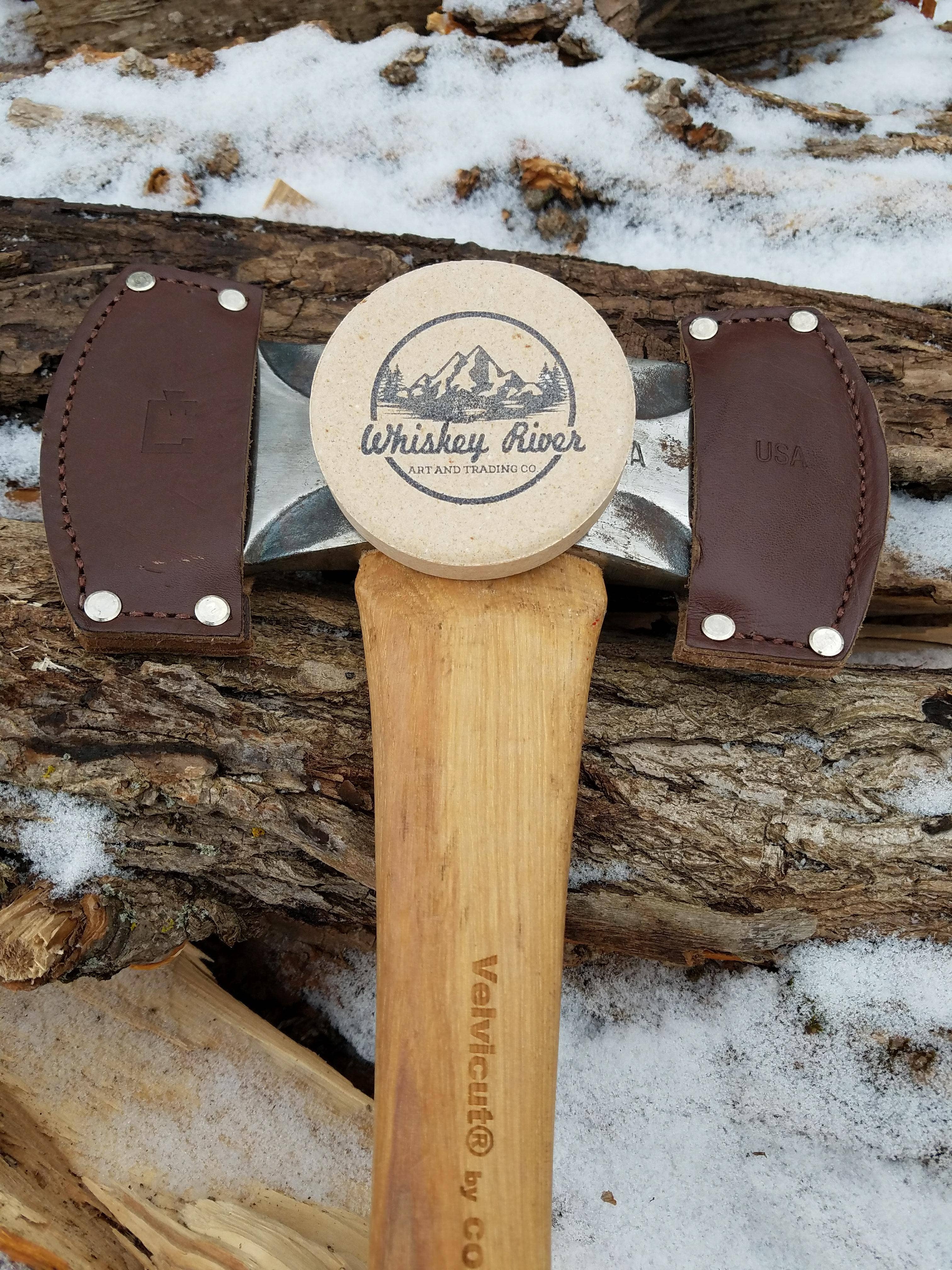 Whiskey River Art & Trading Co. – wholesale Knife sharpener – Whiskey River American Pioneer Sharpening Puck1
