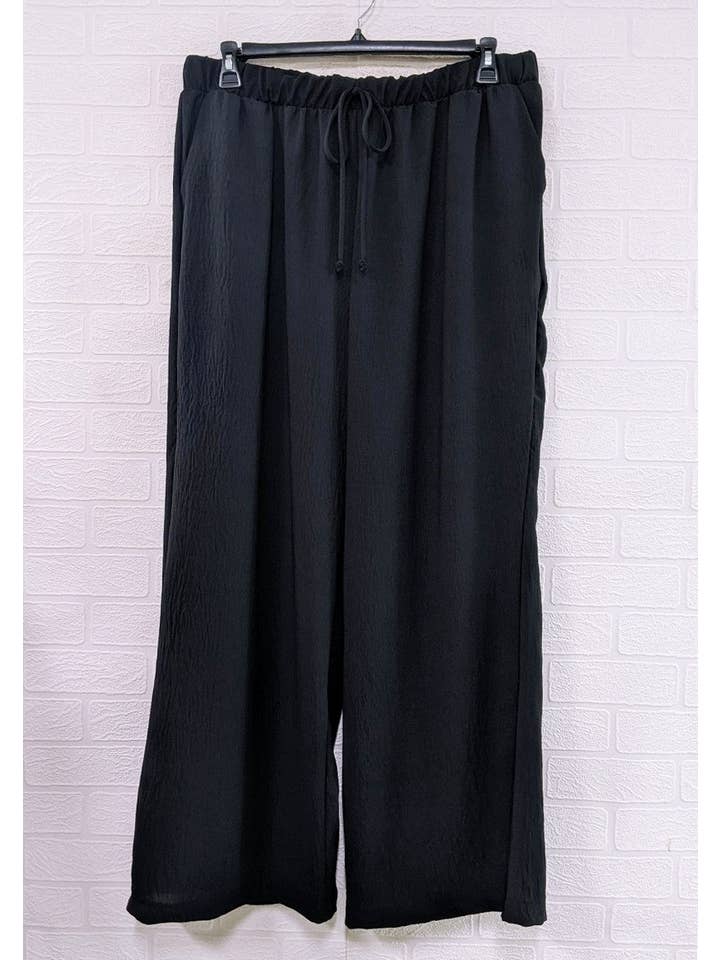 Haute Fox Plus Size & Contemporary - Wholesale Pants - Women's - Plus Size Woven Wide Leg Pant NK18360-P