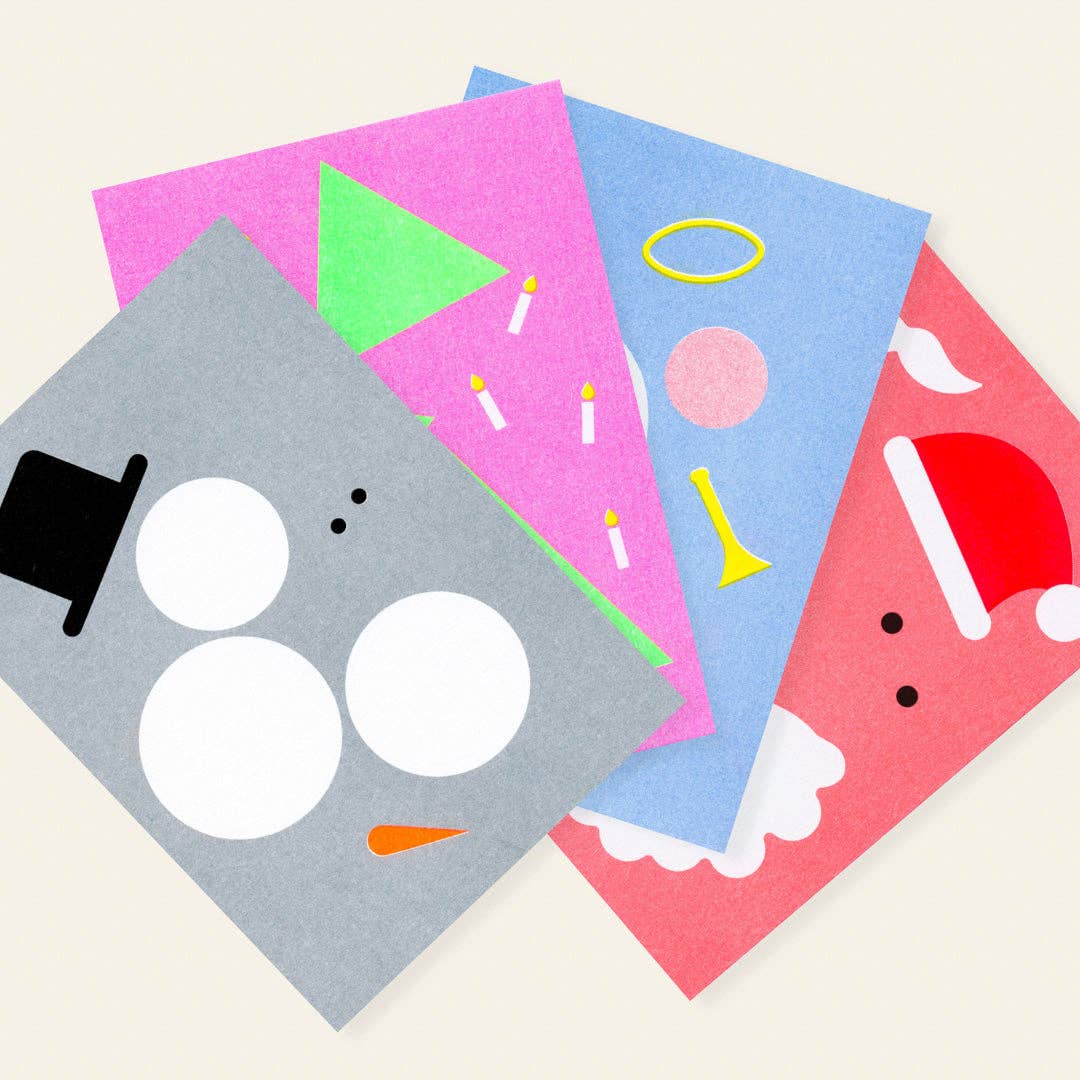 HERR & FRAU RIO - Venta al por mayor Tarjeta postal - Postal de árbol de Navidad caótico1