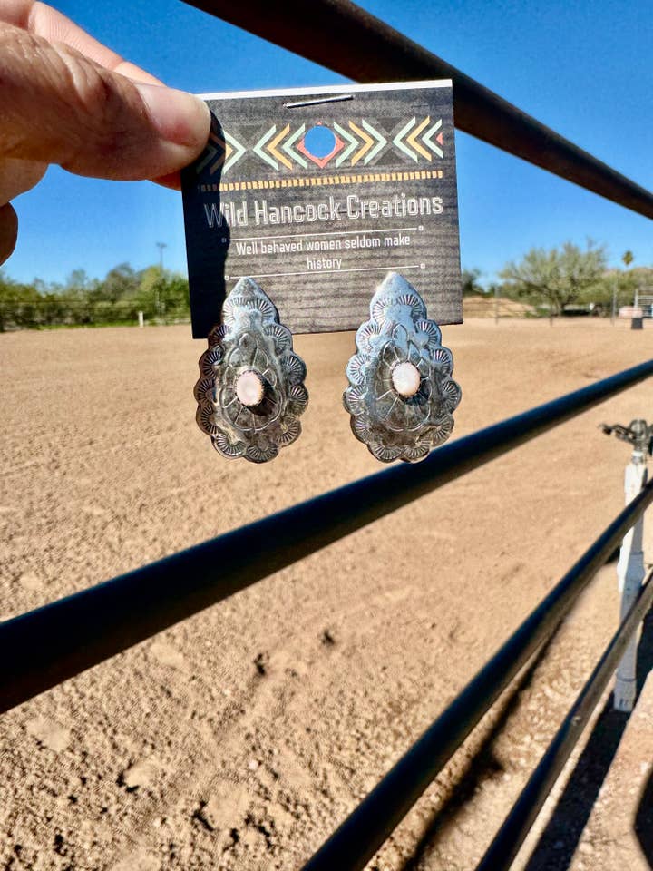 Zilveren Oorbellen/Western Oorbellen/Navajo Oorbel voor wholesale door Wild Hancock Creations