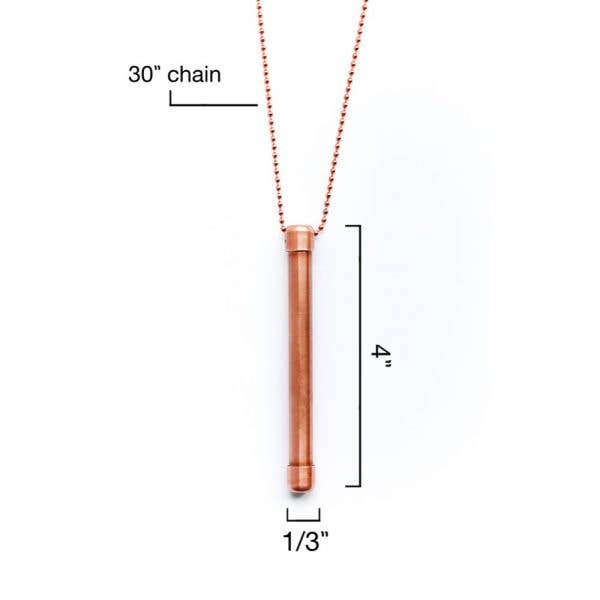 StayWell koppar hopp halsband på 30 ”pärlstav koppar kedja för wholesale av StayWell Copper