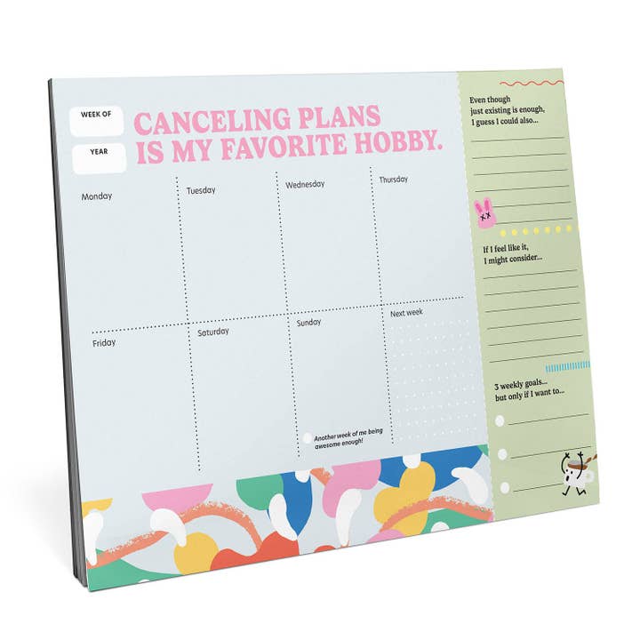 Struggle Is Real Undated Weekly Desktop Planner, 60 Weeks for wholesale by Knock Knock