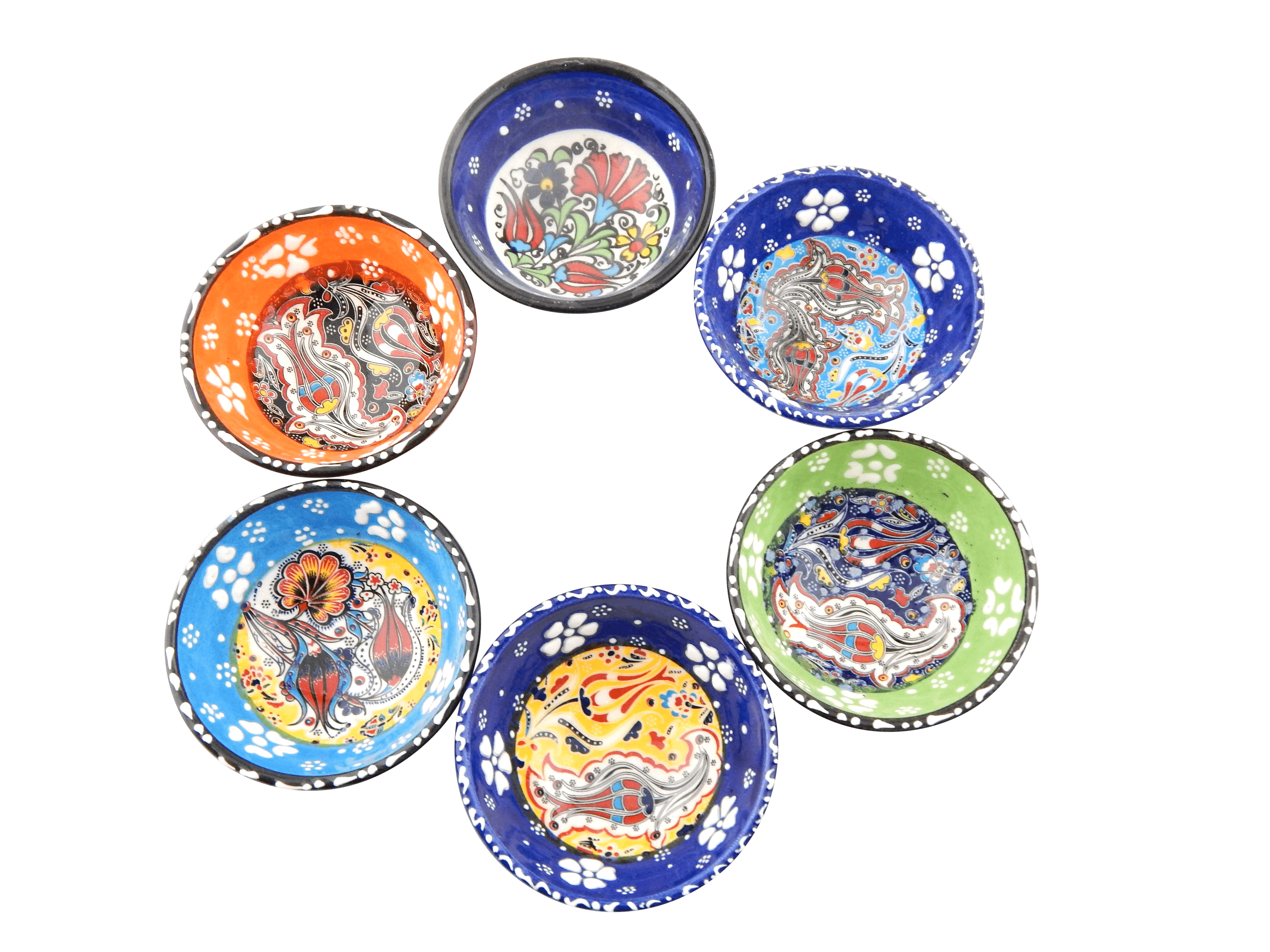 Vintage Pillows Store - Wholesale Serve Bowl - 6 x Hand Painted Mezze Tapas Bowls0
