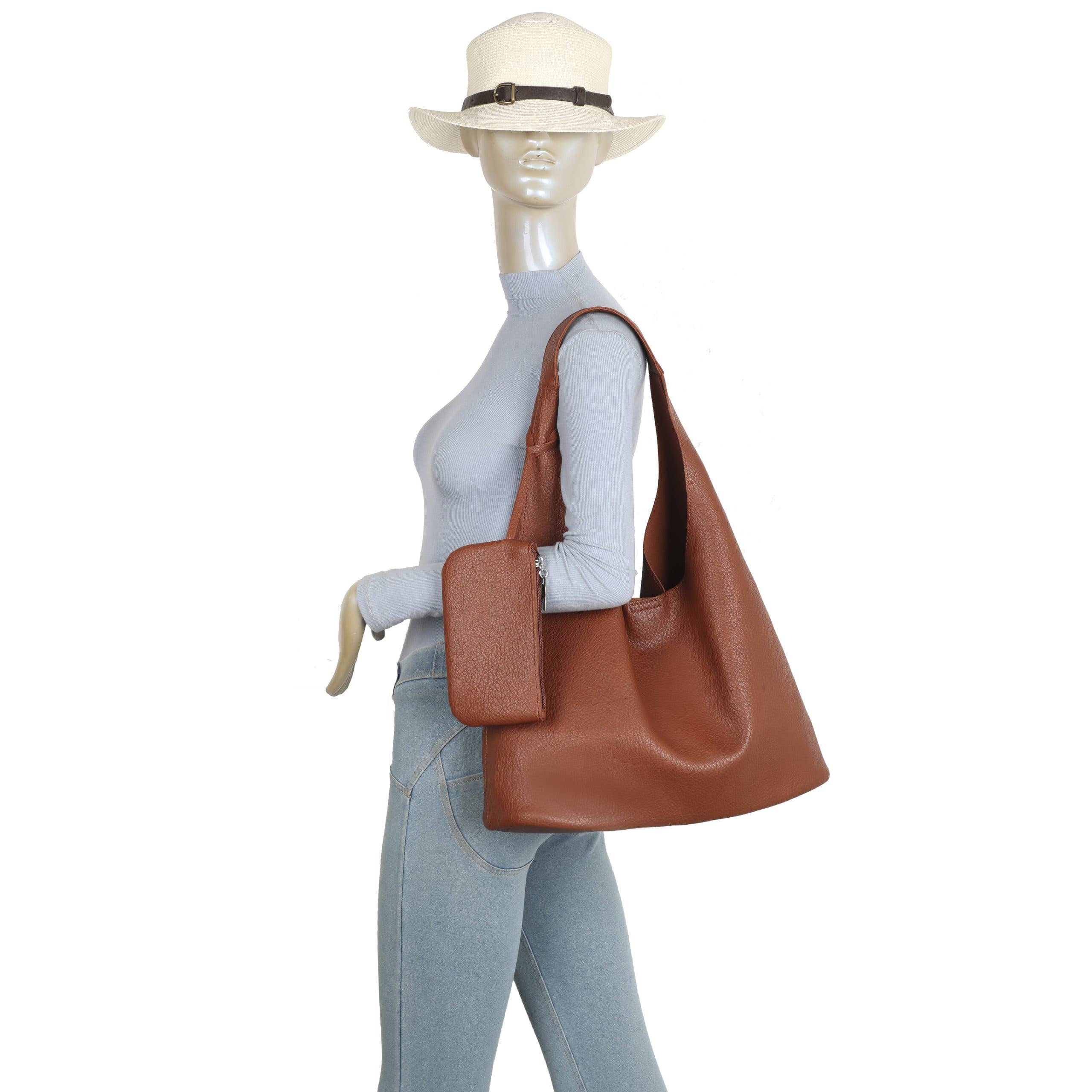 Ellas Trading – Sacola - Mulher por atacado – Bolsa de Ombro Elegante com Pochete a Tiracolo Coordenada13