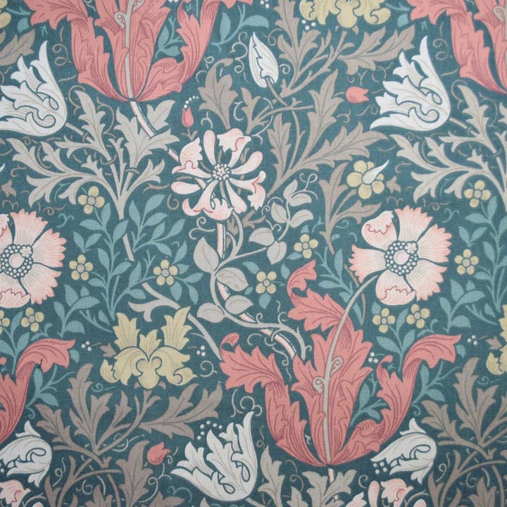 Protean London - Vendita all'ingrosso Mascherina non chirurgica monouso - Maschera William Morris in Compton - Terracotta, Mascherina in cotone lavabile con tasca filtro