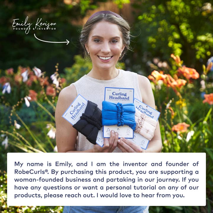 RobeCurls - Wholesale Hair Curlers - RobeCurls The Original Heatless Curling Headband - Cream5