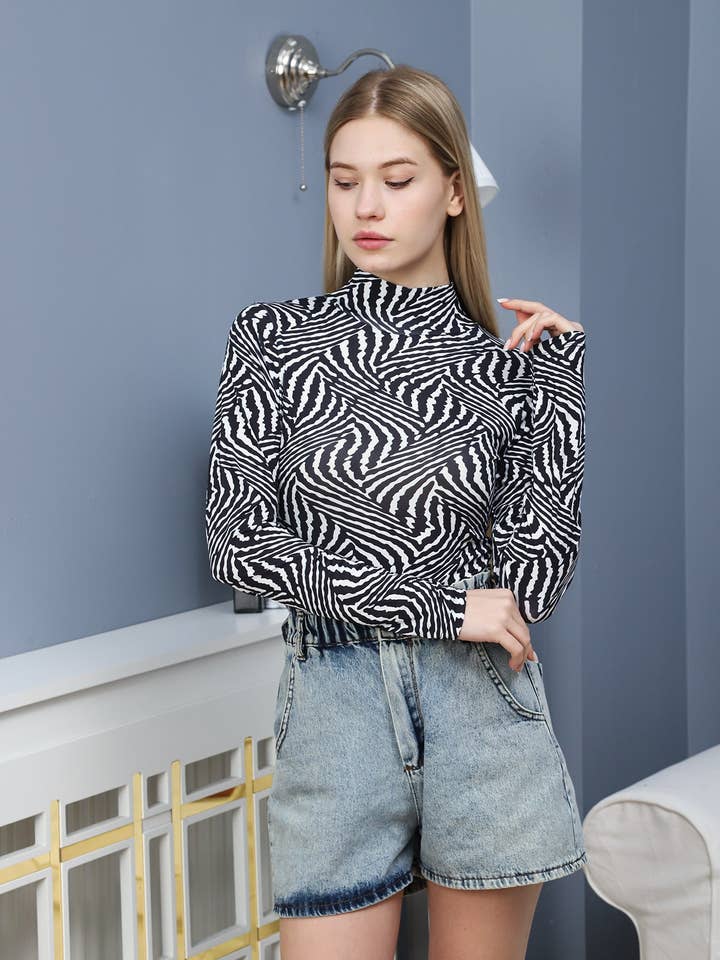 Lasofy - Venta al por mayor Body - Mujer - MONO DE MANGA LARGA CON CUELLO DE TORTUGA SIMULADO PARA MUJER2