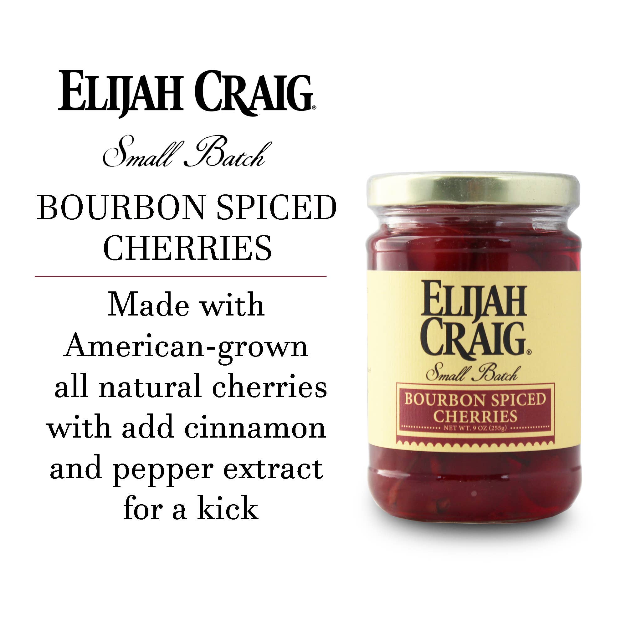 Bourbon Country Products - Wholesale Cocktail Mix/Syrup - Elijah Craig Bourbon Spiced Cherries1