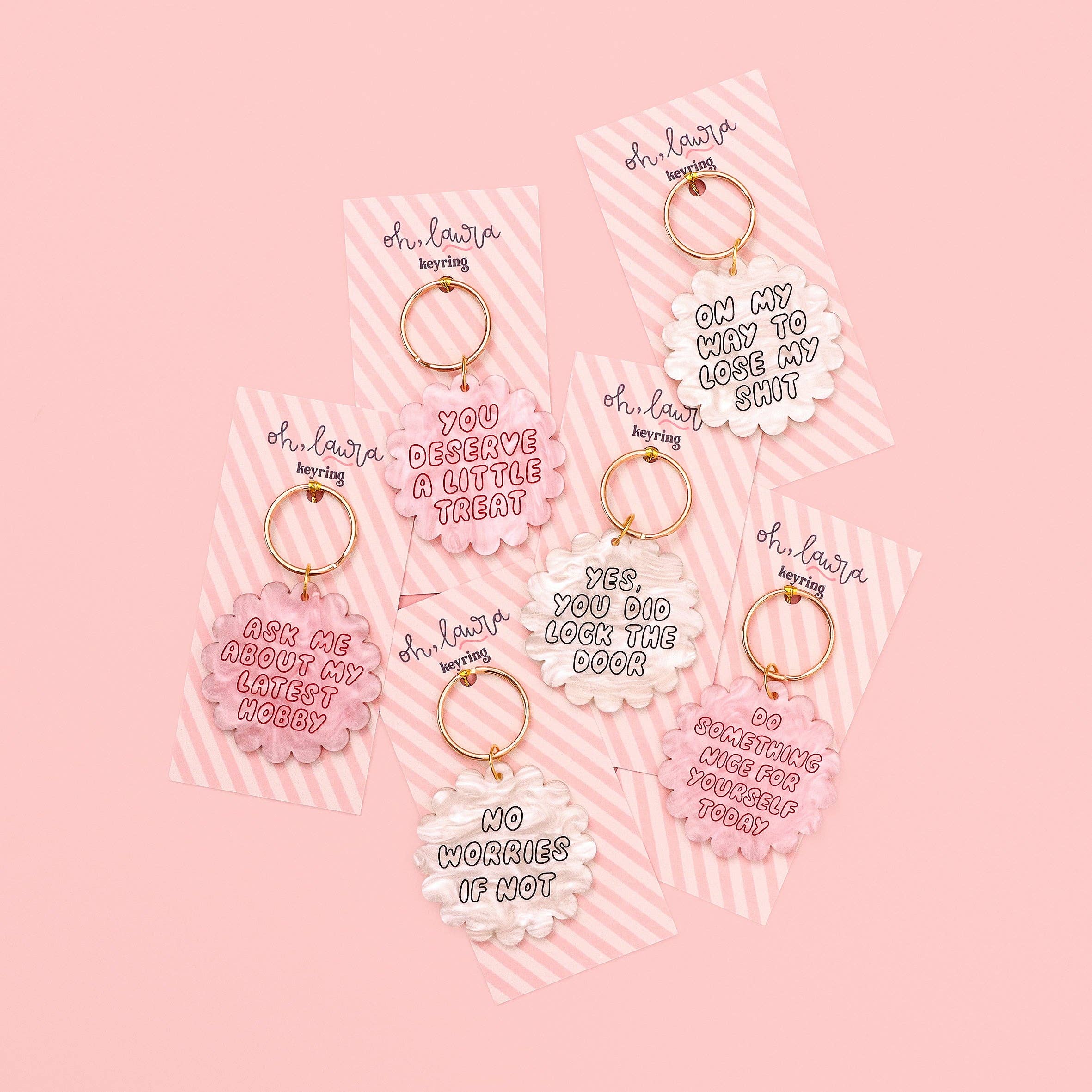 Oh, Laura - Wholesale Keychain - Women's - Acrylic keyring - do something nice for yourself today4