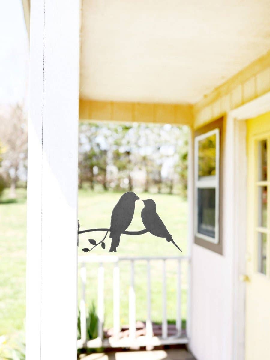 Highland Ridge  |  Handmade Home Decor - Wholesale Outdoor Ornament/Decor - Metal Bird Statue - Love Birds Statue2