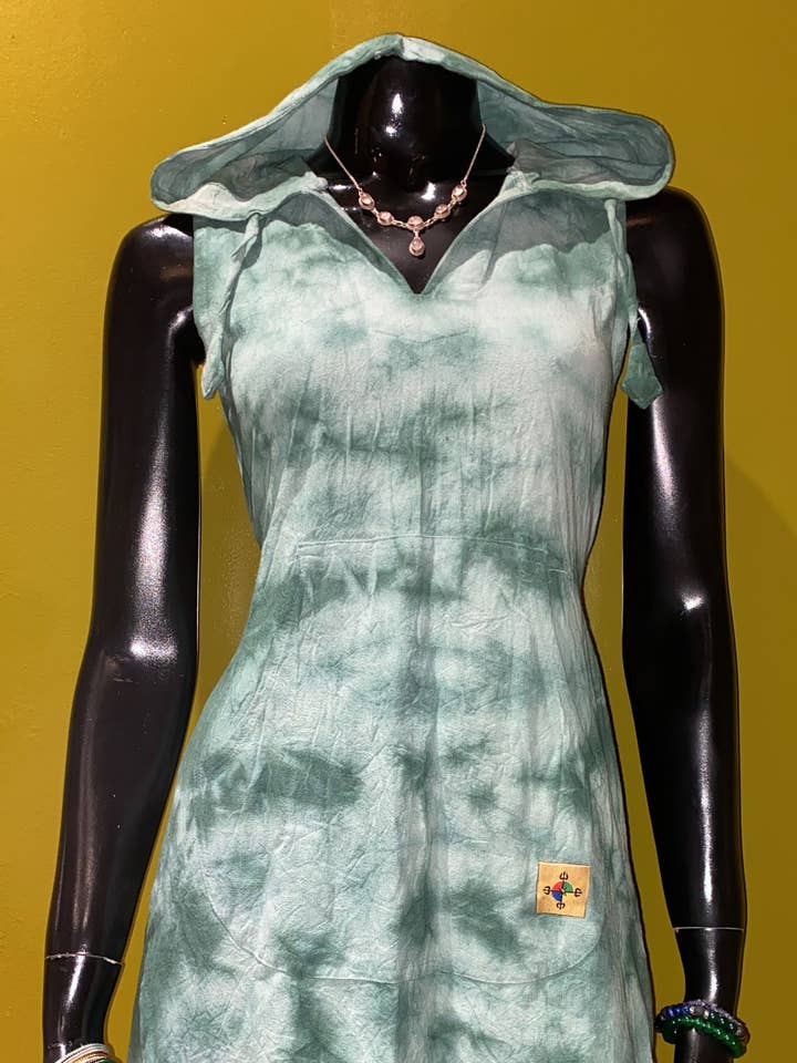 Front Pocket Hoodie Dress – Prepack of 4 – Tie Dye for wholesale by Katmandu Trading Co.