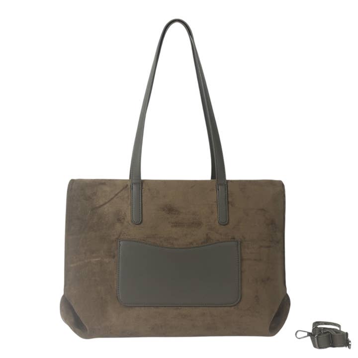 MIA LAROUGE - Wholesale Shoulder Bag - Women's - SUEDE SHOULDER BAG.5