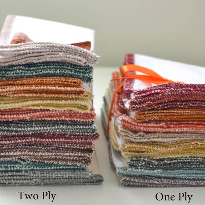 Ginas Soft Cloth Shop - Wholesale Dishcloth - White Birdseye - 11x12 Paperless Unpaper Towels 2 Ply1