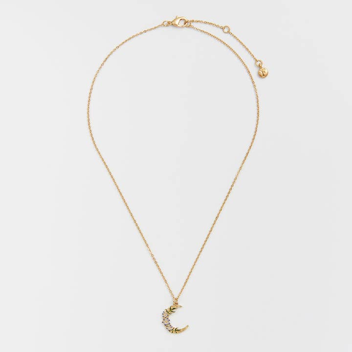 Fable England - Wholesale Pendant/charm necklace - Nightshade Moon Gold Chain Necklace4