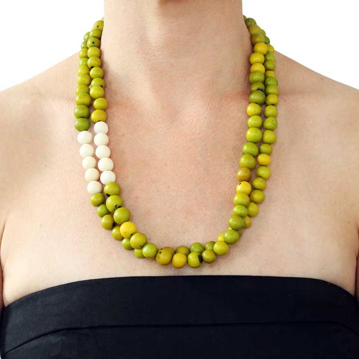 Acai Seeds ketting handgemaakte fairtrade lichtgewicht voor wholesale door Muichic Natural Jewelry