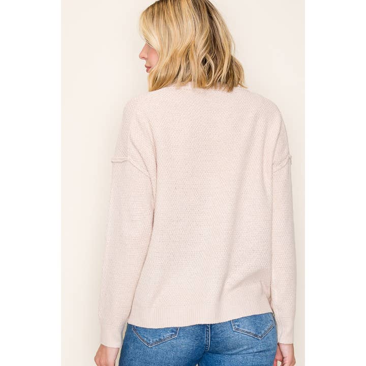 STACCATO – Großhandel Strickpullover – Damen – RUNDHALS-WAFFELPULLOVER-SWEATER4
