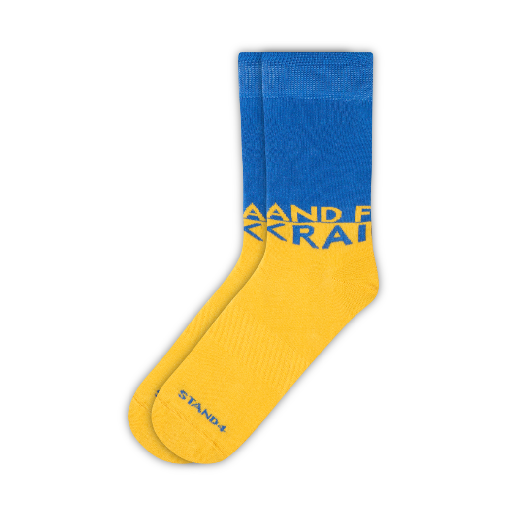Stand4 Socks – wholesale Socks – Unisex – Stand4 Ukraine Sock0